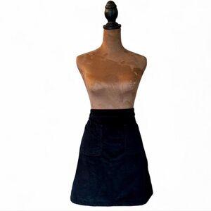 ModCloth Vintage Inspired Retro Corduroy Mini Skirt Large Dark Academia Preppy